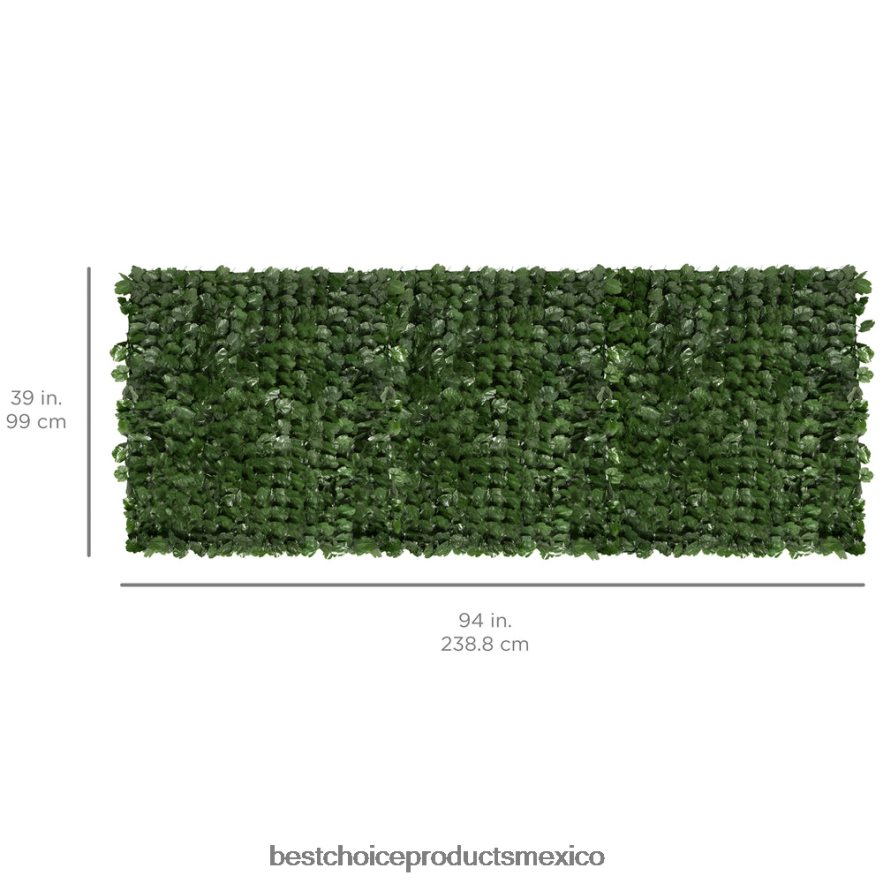 césped y jardín | valla de privacidad de hiedra sintética para exteriores Best Choice Products belleza X080FZ445