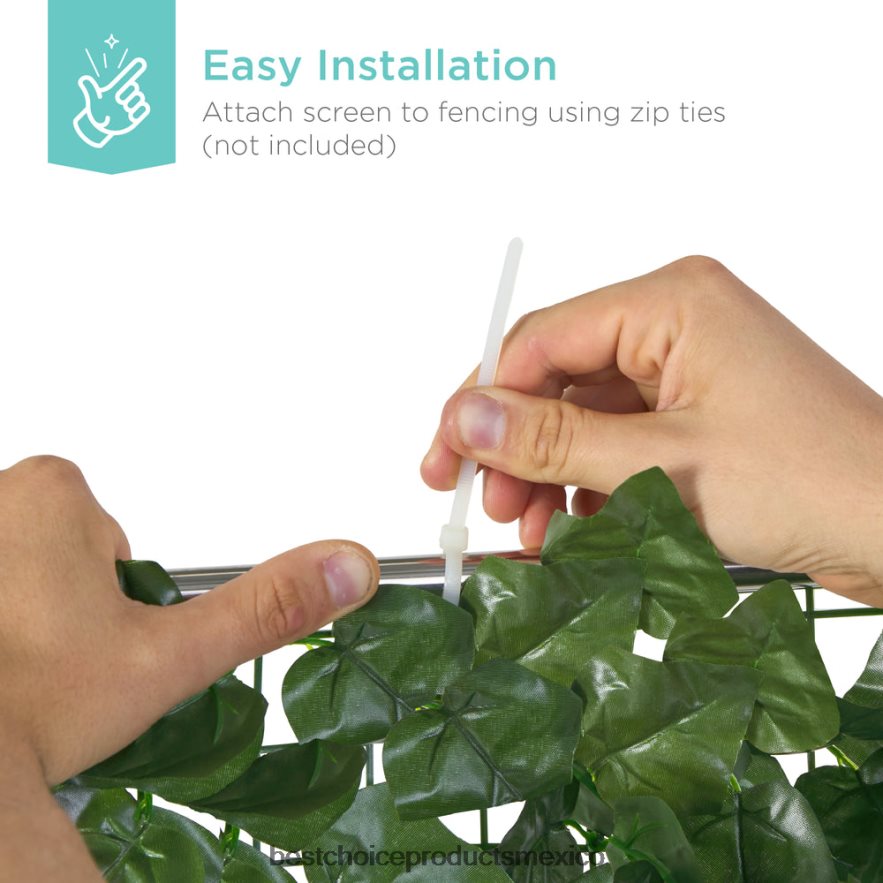césped y jardín | valla de privacidad de hiedra sintética para exteriores Best Choice Products belleza X080FZ447