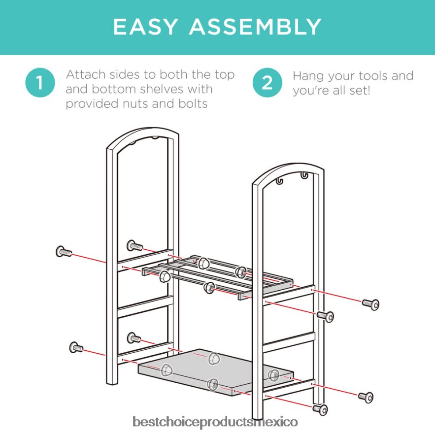 accesorio Juego de herramientas para soporte de leña de 5 piezas con gancho, escoba, pala y pinzas Best Choice Products negro X080FZ351