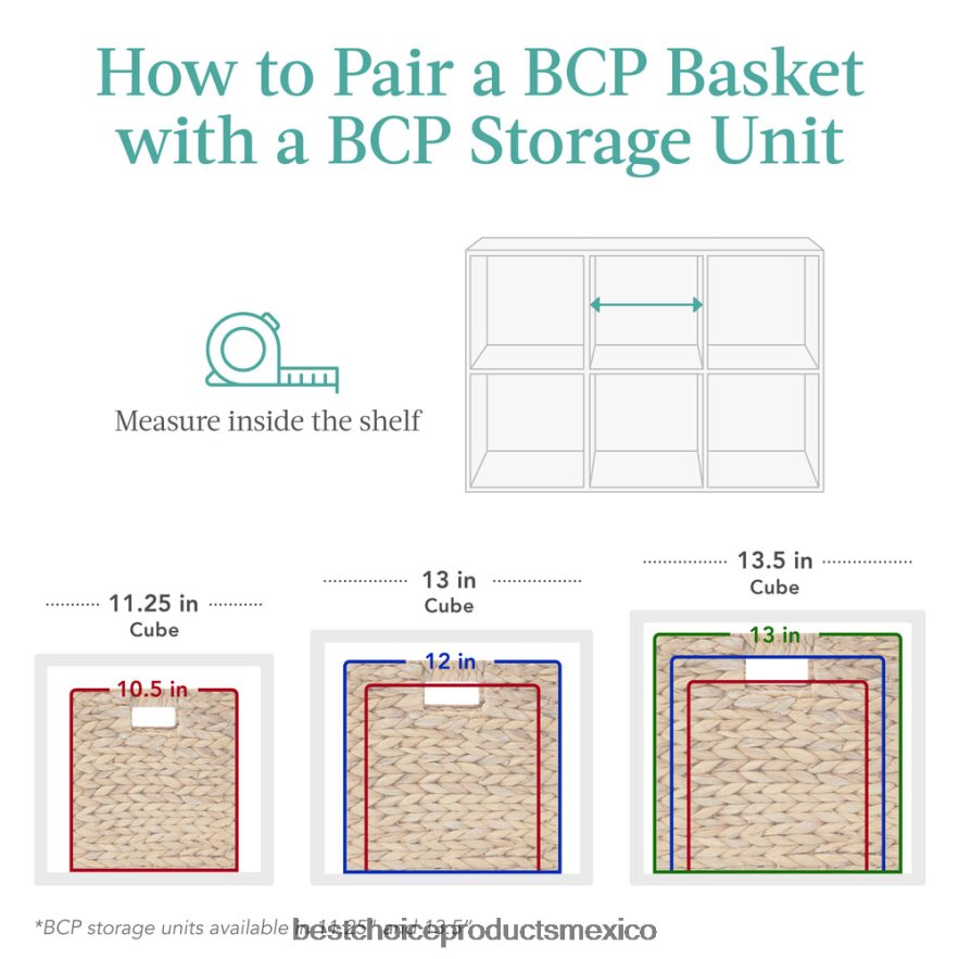 accesorio juego de 5 cestas de almacenamiento plegables de jacinto con inserciones Best Choice Products gris X080FZ683