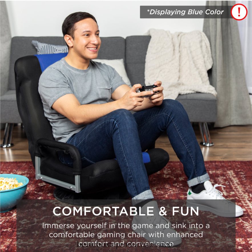 accesorio silla de piso para juegos con giro de 360 ​​grados, reposabrazos y respaldo ajustable Best Choice Products rosa/blanco X080FZ1168