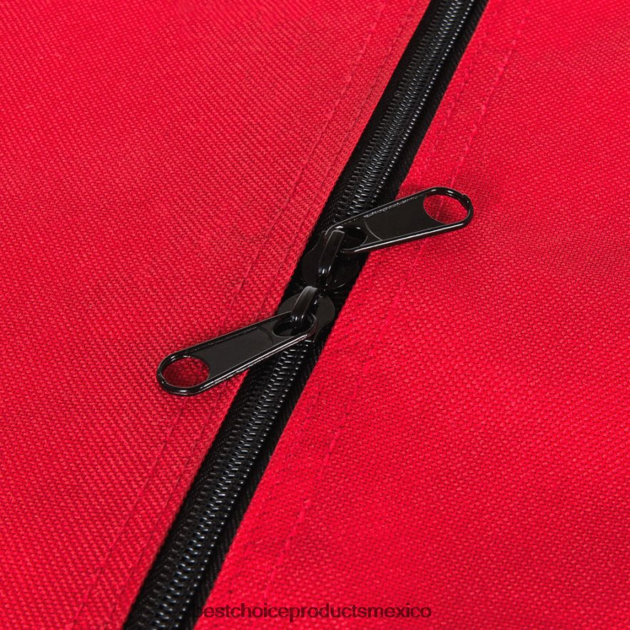 estacional bolsa de almacenamiento con ruedas para árbol de Navidad de 9 pies con ruedas y asa Best Choice Products rojo X080FZ267