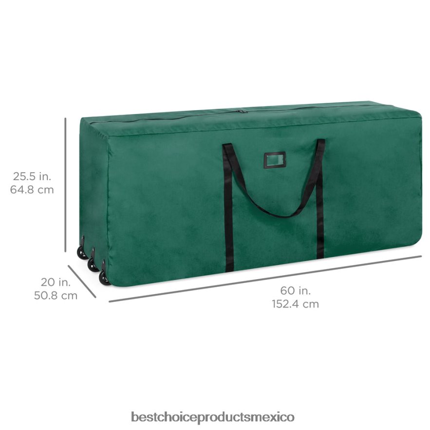 estacional bolsa de almacenamiento con ruedas para árbol de Navidad de 9 pies con ruedas y asa Best Choice Products rojo X080FZ267