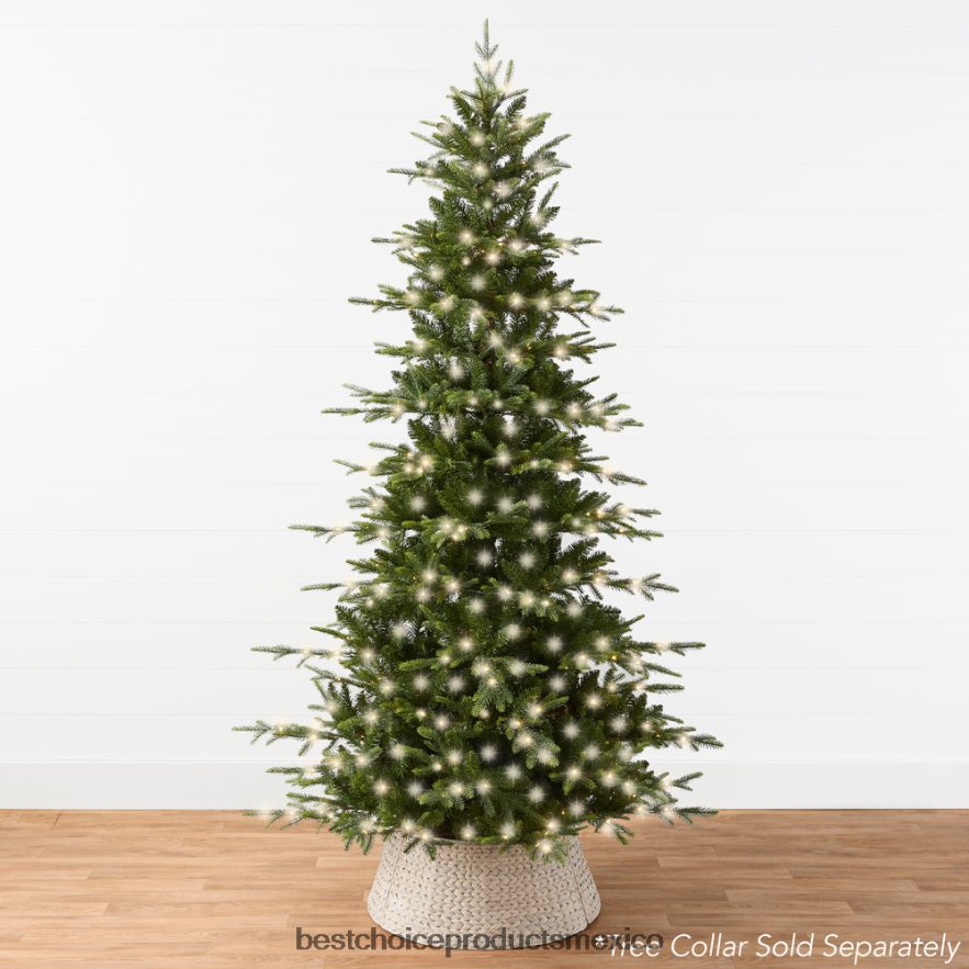 estacional Árbol de Navidad de abeto noble de álamo artificial preiluminado Best Choice Products soporte metálico X080FZ48