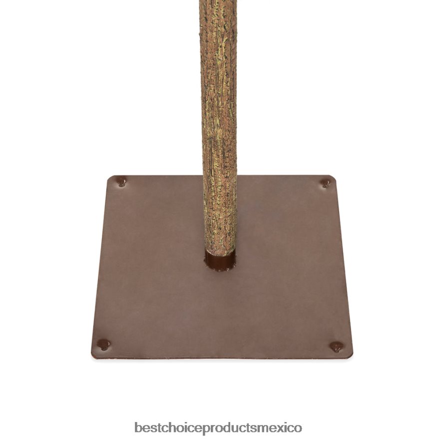 estacional Árbol de Navidad de lápiz delgado alpino preiluminado con nieve y luces LED, soporte Best Choice Products belleza X080FZ159