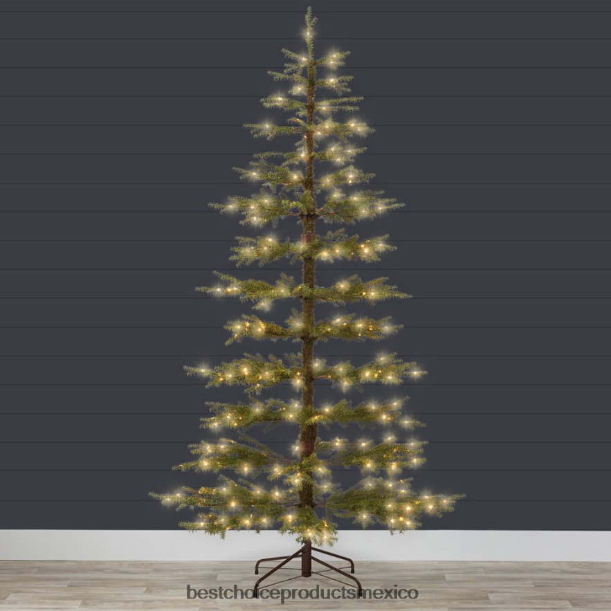 estacional Árbol de Navidad disperso preiluminado con luces LED 2 en 1, conexión inalámbrica Best Choice Products belleza X080FZ86