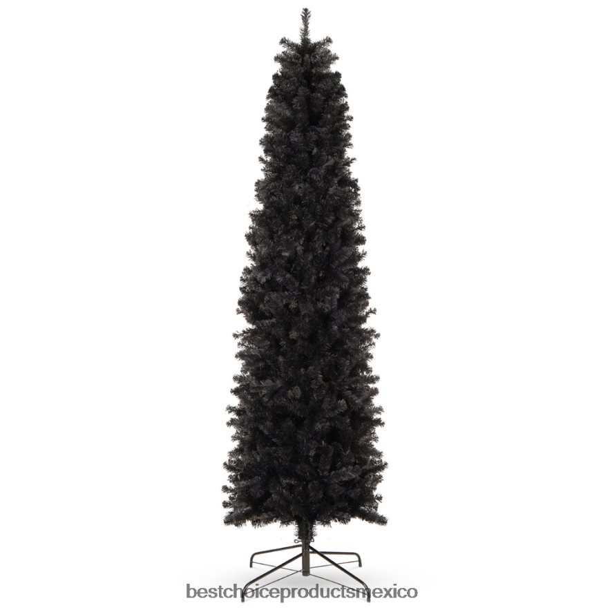 estacional lápiz artificial negro vacaciones árbol de navidad Best Choice Products belleza X080FZ189