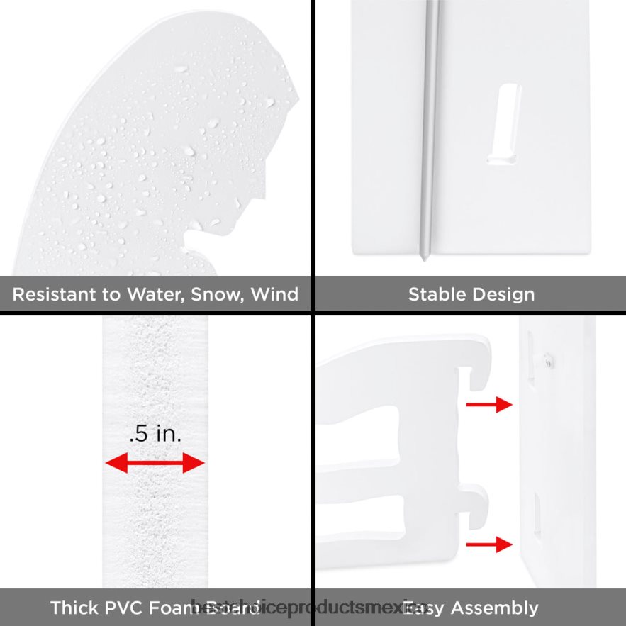 estacional Belén navideño decoración de jardín con pvc resistente al agua Best Choice Products blanco X080FZ66