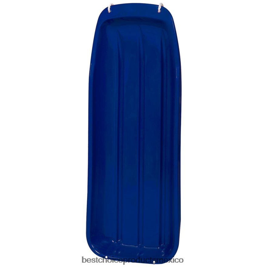 juguete y juego | Tabla de trineo para nieve con trineo para niños de 48 pulgadas con cuerda para tirar, bordes curvos Best Choice Products azul X080FZ1026