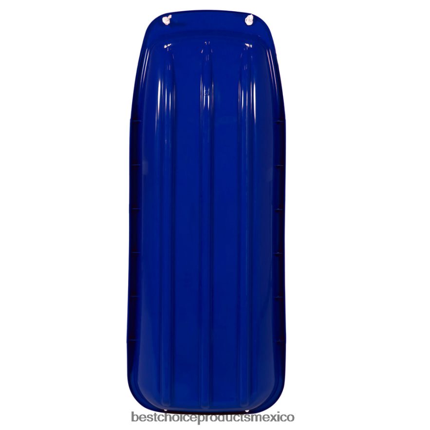 juguete y juego | Tabla de trineo para nieve con trineo para niños de 48 pulgadas con cuerda para tirar, bordes curvos Best Choice Products azul X080FZ1026