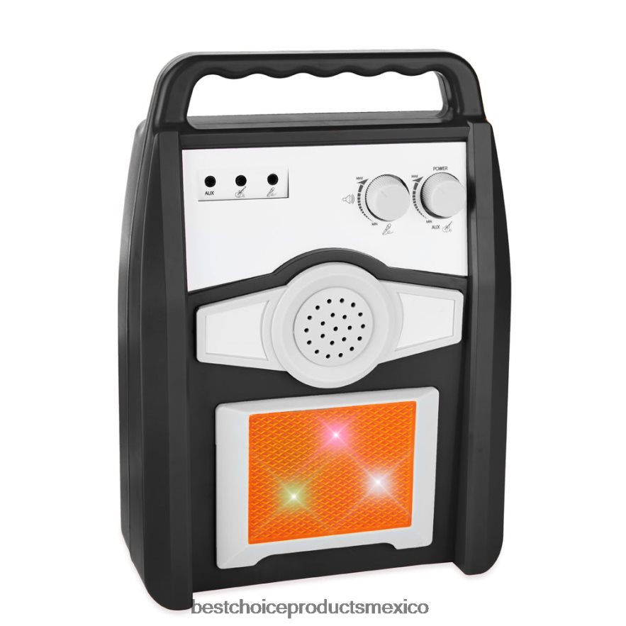 juguete y juego | Juego de guitarra eléctrica para niños con 6 canciones, micrófono y amplificador. Best Choice Products negro X080FZ282