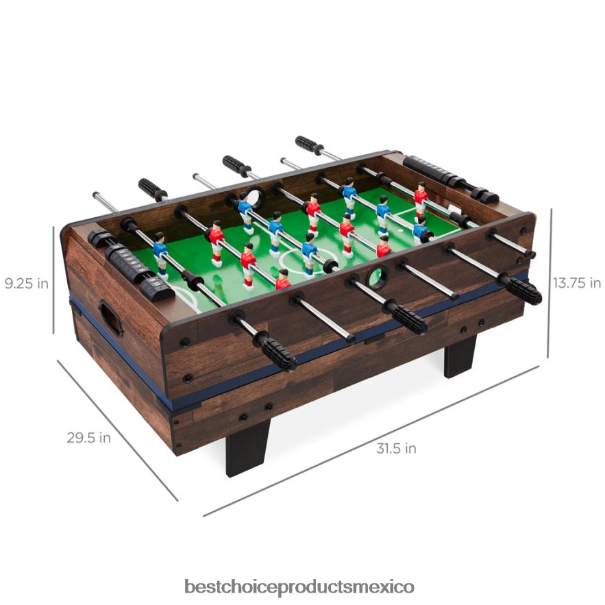 juguete y juego | Juego de mesa multijuego 4 en 1 con air hockey, tenis de mesa, billar y futbolín Best Choice Products madera oscura X080FZ547