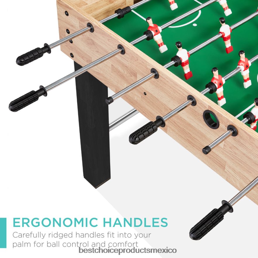 juguete y juego | mesa de futbolín, futbolín arcade con 2 portavasos y 2 pelotas Best Choice Products natural X080FZ550