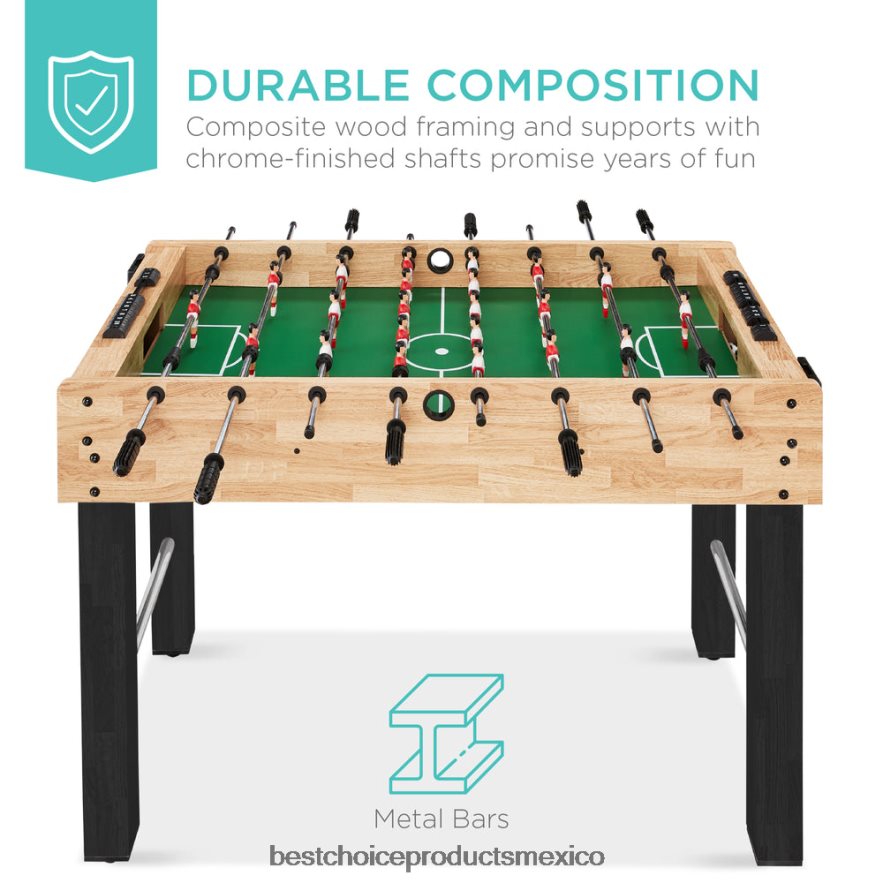 juguete y juego | mesa de futbolín, futbolín arcade con 2 portavasos y 2 pelotas Best Choice Products natural X080FZ550