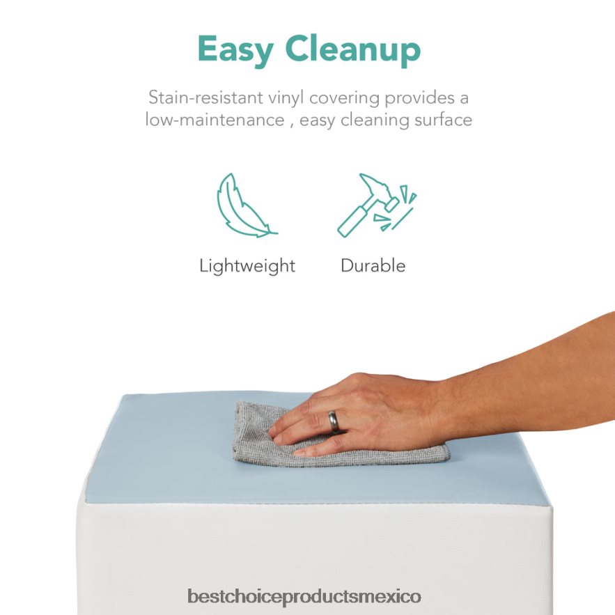 juguete y juego | Juego de estructura de formas de espuma suave para niños de 5 piezas para escalar y gatear Best Choice Products azul X080FZ311