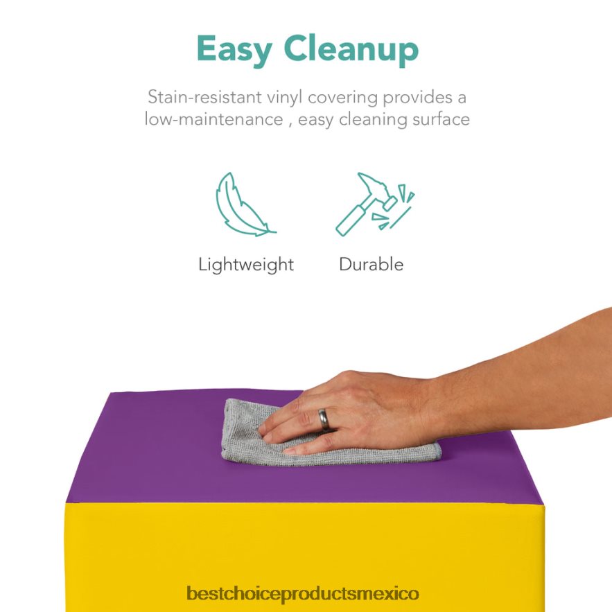 juguete y juego | Juego de estructura de formas de espuma suave para niños de 5 piezas para escalar y gatear Best Choice Products multicolor X080FZ309