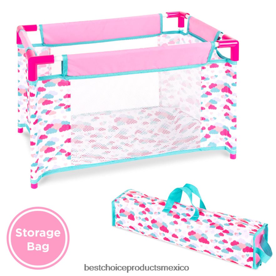 juguete y juego | Juego de rol de muñeca recién nacida de 15 piezas y 13,5 pulgadas para niños con accesorios Best Choice Products rosa X080FZ323