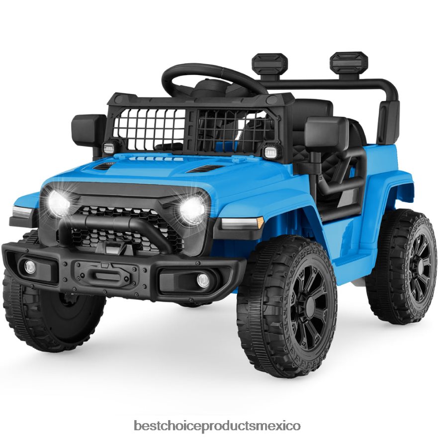 juguete y juego | Camión para niños de 6 V con control remoto para padres y suspensión en las 4 ruedas Best Choice Products azul claro X080FZ561