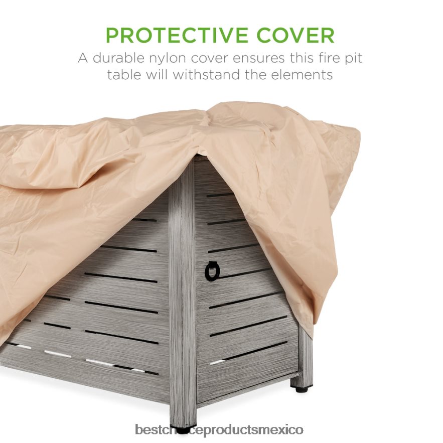 vida al aire libre | Brasero de gas propano de acero de 50,000 BTU con encendido automático Best Choice Products gris X080FZ854