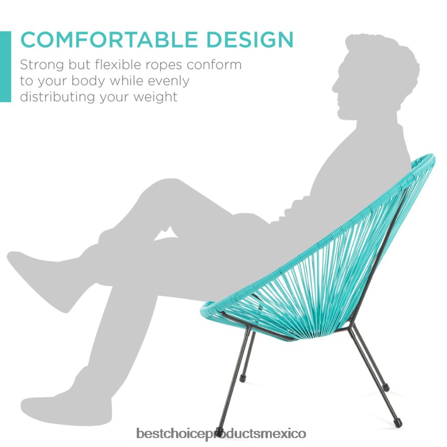 vida al aire libre | Juego de conversación Acapulco de 4 piezas para todo clima con mesa y sofá de dos plazas Best Choice Products verde azulado X080FZ913